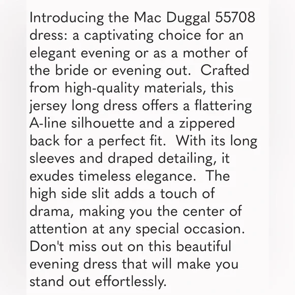 Mac Duggal Royal Blue Long Sleeve Wedding Dress